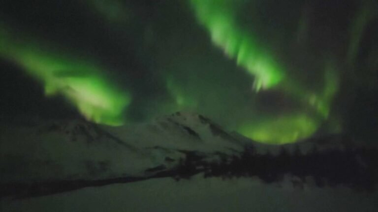 Northern lights dazzle Alaska in colorful display seen on video