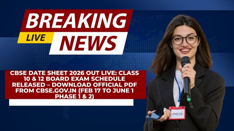 CBSE Date Sheet 2026
